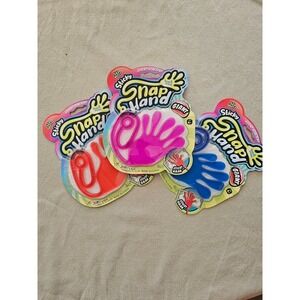 Sli Meez Sticky Snap Hand Giant 3 Pack Stretchy Toy Red Pink Blue JA-RU 414